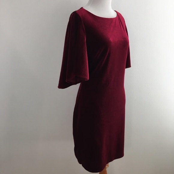 Badgley Mischka | Dresses | Red Velvet Dress | Poshmark